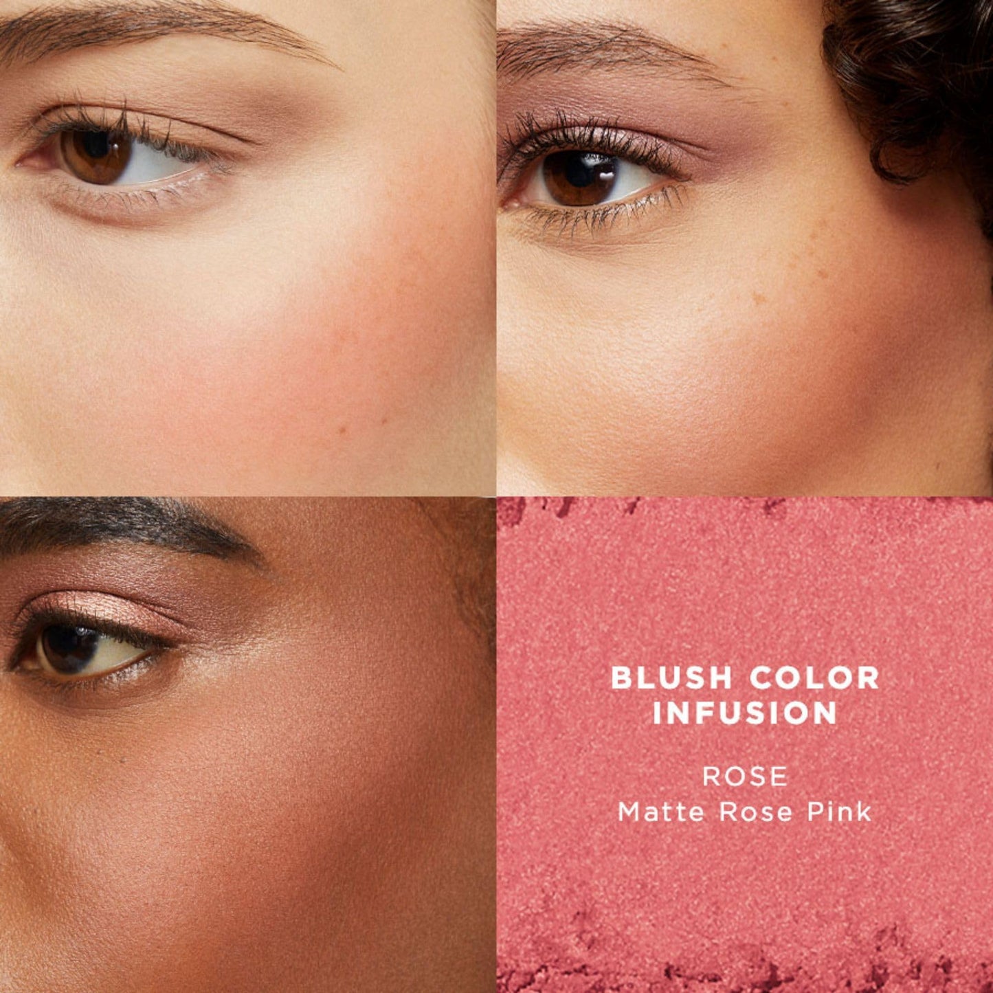 Laura Mercier Blush Color Infusion: Sheer Pressed Powder Blush for Cheeks, Buildable Formula, 10HR Wear, Long Lasting Color, Matte and Shimmer Finishes, Rose