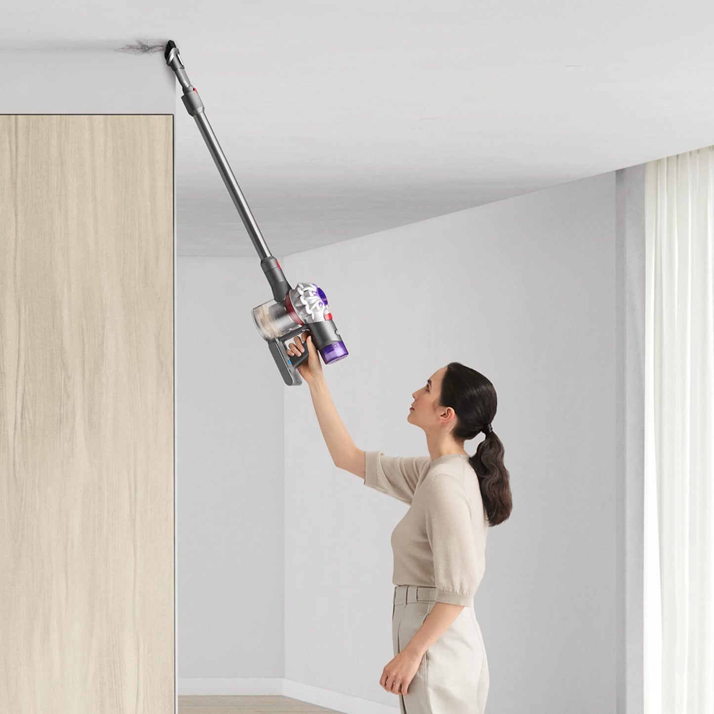 Dyson V8 Plus Cordless Vacuum, Silver/Nickel