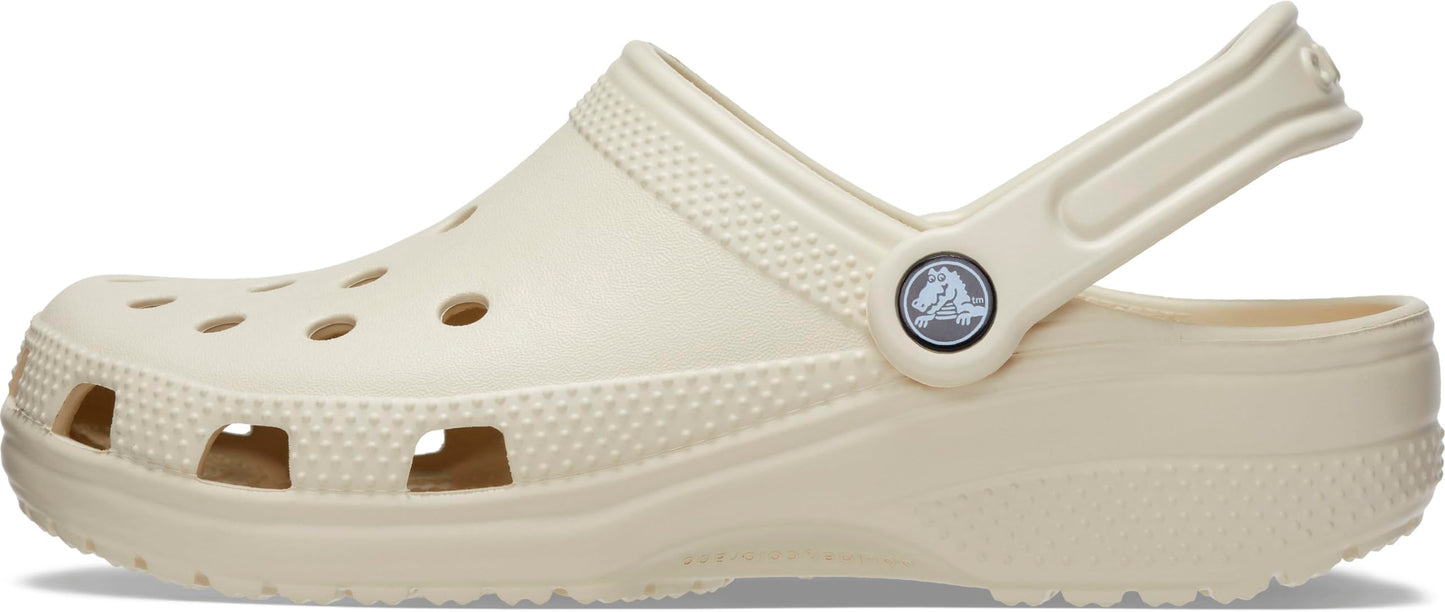 Crocs Unisex Classic Clogs, Bone, Numeric_7 US Men