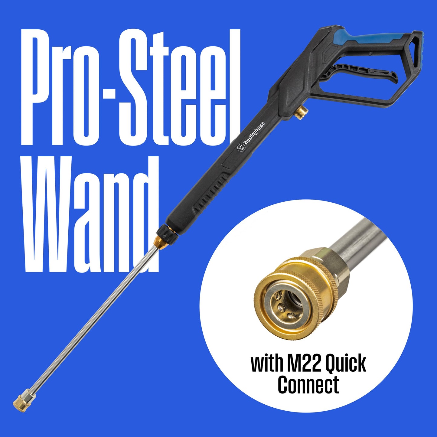 Westinghouse ePX3100 Electric Pressure Washer, 2300 Max PSI 1.76 Max GPM with Anti-Tipping Technology, Onboard Soap Tank, Pro-Style Steel Wand, 5-Nozzle Set, for Cars/Fences/Driveways/Home/Patios